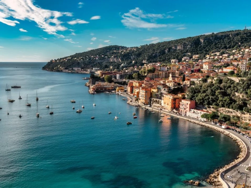 French Riviera coastline